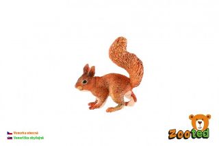 Obrázek z Veverka obecná zooted plast 9cm v sáčku  